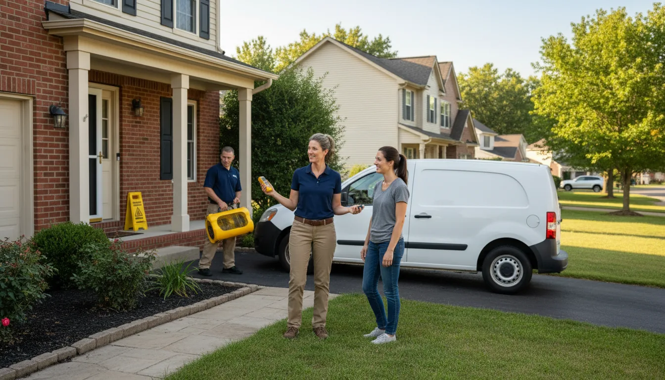 Residential water damage restoration in Waddell, AZ